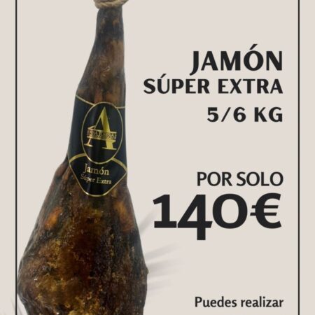 Ofertón Jamón Súper Extra 5/6KG