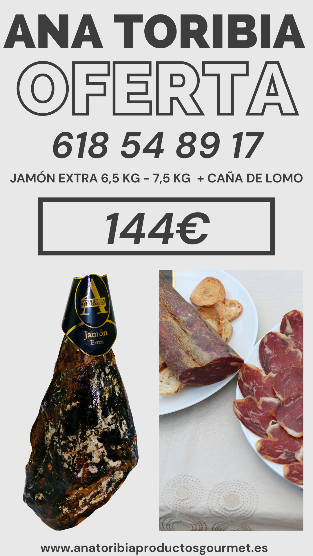 Ana Toribia Productos Gourmet - Jamones, paletas y embutidos en Aracena